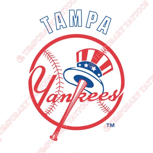Tampa Yankees Customize Temporary Tattoos Stickers NO.7926